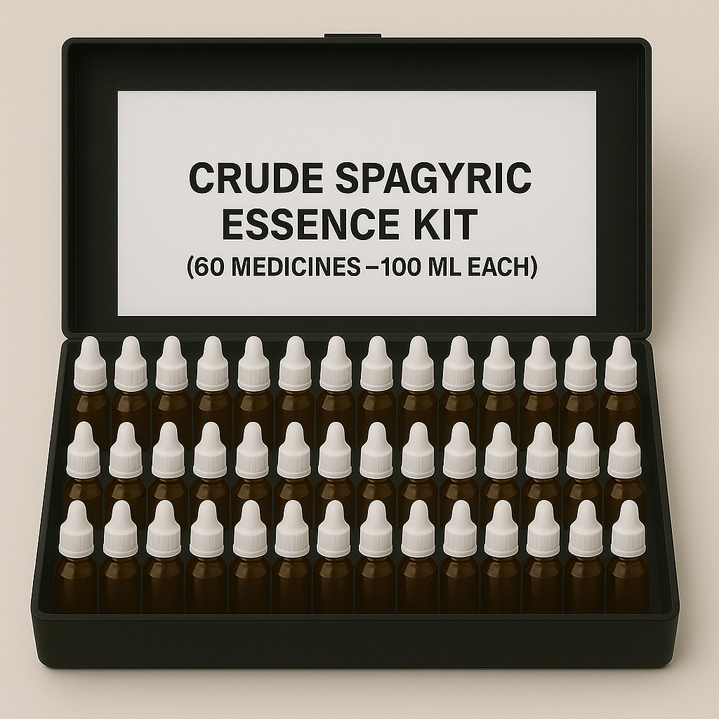 Crude Spagyric Essence 100ML (60 Medicines kit)
