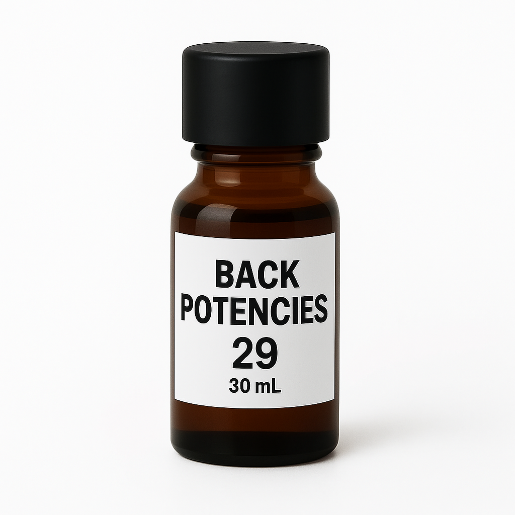 Back Potencies 29 (30ML-38 Medicines)